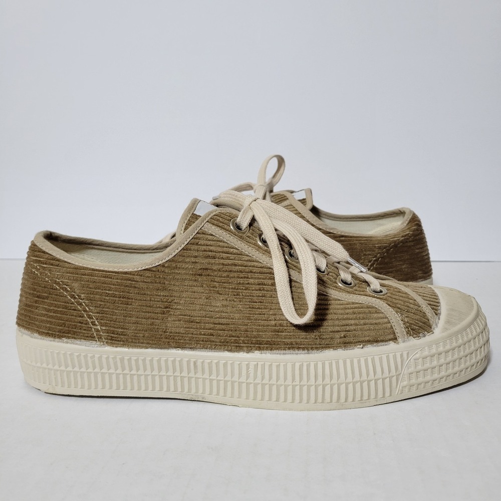 Novesta Star Master Beige European Corduroy Low Top Sneakers Size US 10 EU 43